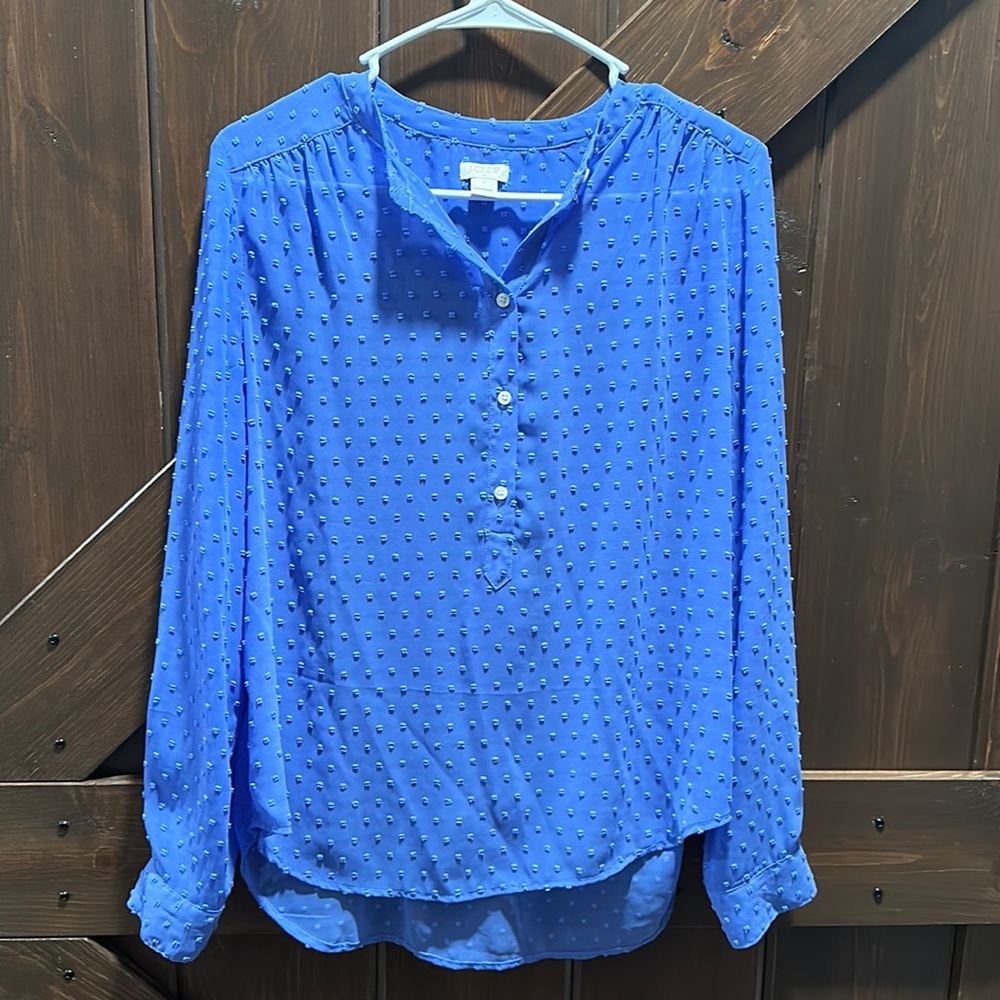 J Crew Dotted Blouse